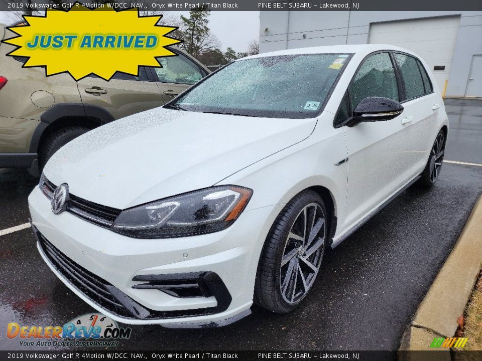 2019 Volkswagen Golf R 4Motion W/DCC. NAV. Oryx White Pearl / Titan Black Photo #1