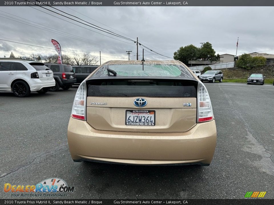 2010 Toyota Prius Hybrid II Sandy Beach Metallic / Bisque Photo #5