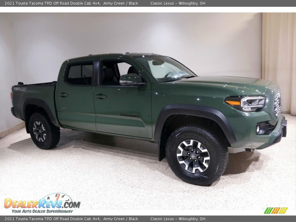 2021 Toyota Tacoma TRD Off Road Double Cab 4x4 Army Green / Black Photo #1