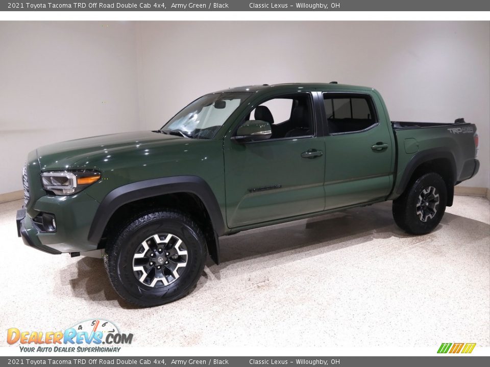 2021 Toyota Tacoma TRD Off Road Double Cab 4x4 Army Green / Black Photo #3