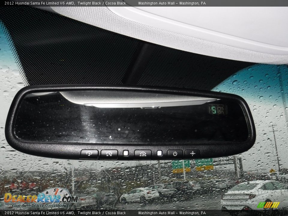 2012 Hyundai Santa Fe Limited V6 AWD Twilight Black / Cocoa Black Photo #23