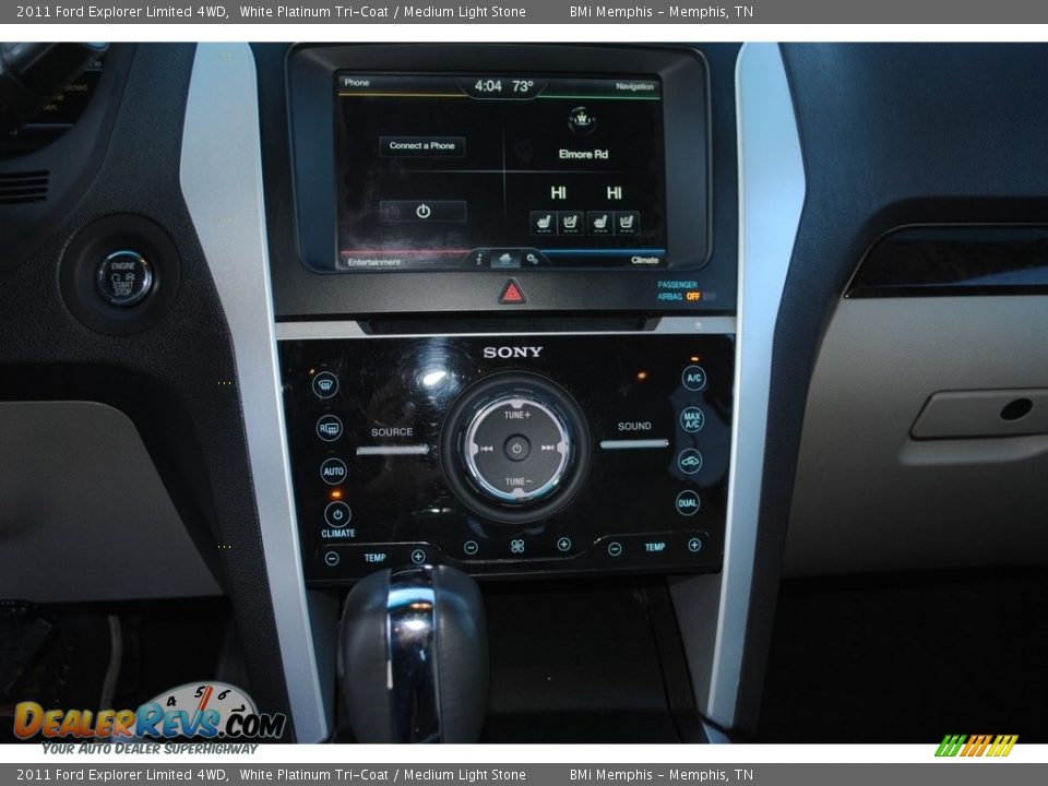 2011 Ford Explorer Limited 4WD White Platinum Tri-Coat / Medium Light Stone Photo #15