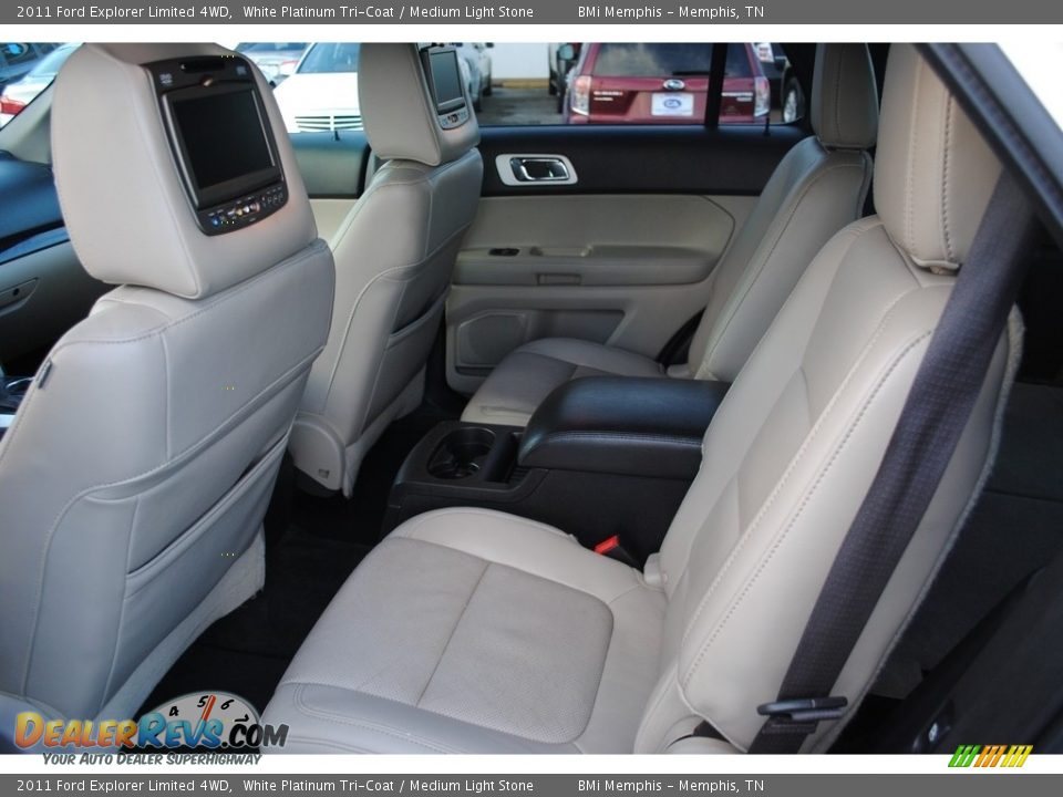 2011 Ford Explorer Limited 4WD White Platinum Tri-Coat / Medium Light Stone Photo #22