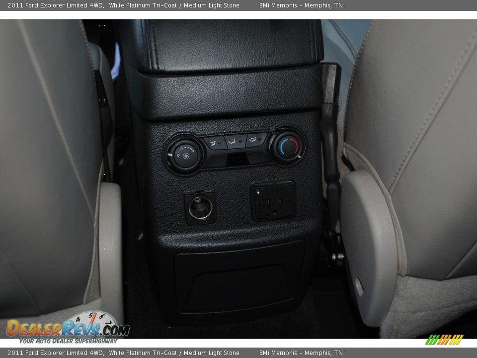 2011 Ford Explorer Limited 4WD White Platinum Tri-Coat / Medium Light Stone Photo #24