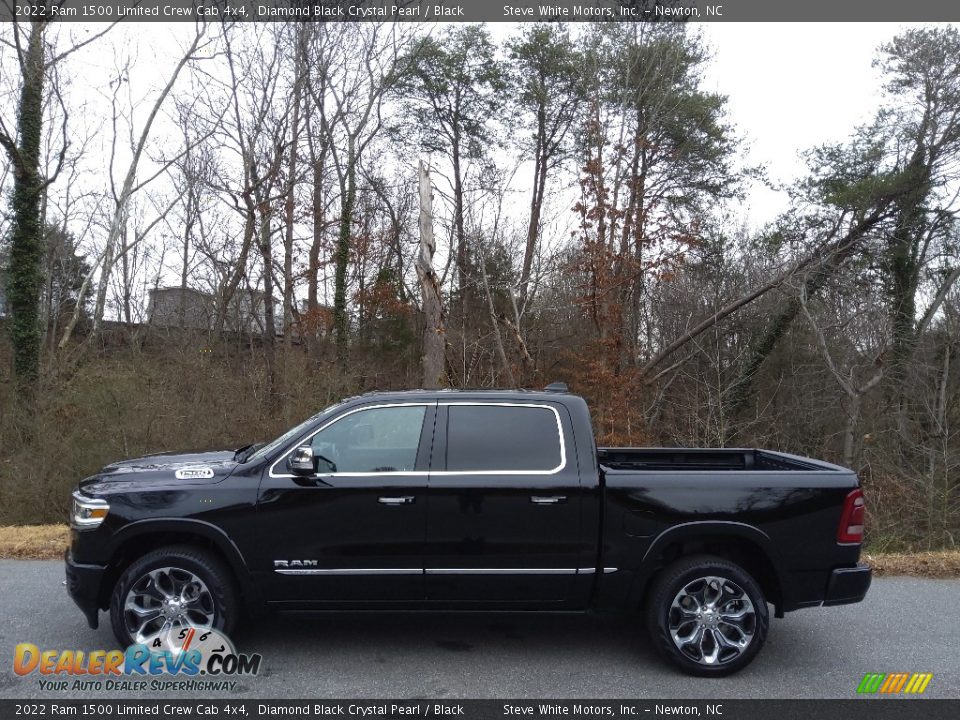 Diamond Black Crystal Pearl 2022 Ram 1500 Limited Crew Cab 4x4 Photo #1