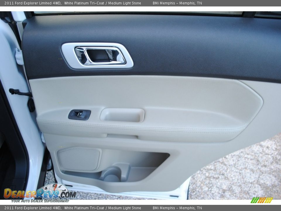 2011 Ford Explorer Limited 4WD White Platinum Tri-Coat / Medium Light Stone Photo #26