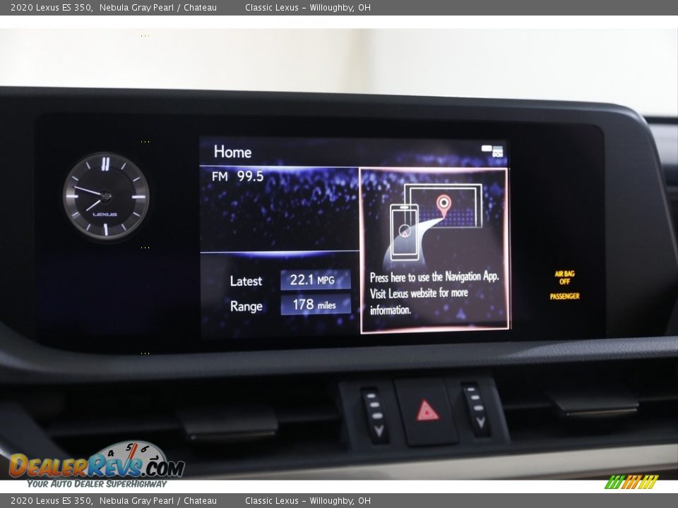 2020 Lexus ES 350 Nebula Gray Pearl / Chateau Photo #10