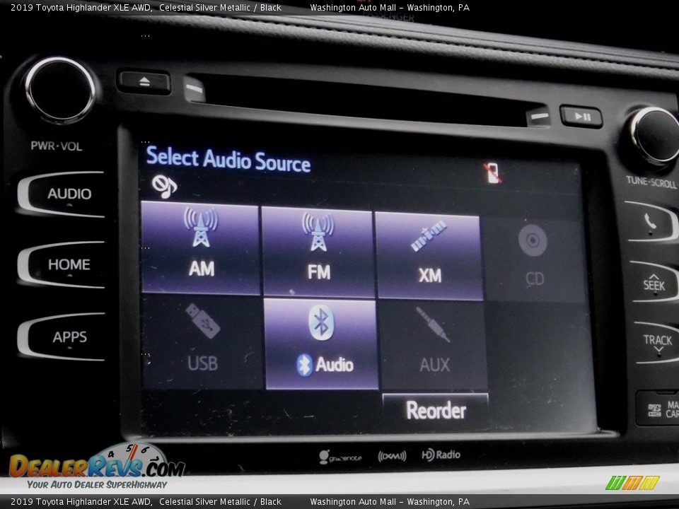 2019 Toyota Highlander XLE AWD Celestial Silver Metallic / Black Photo #6