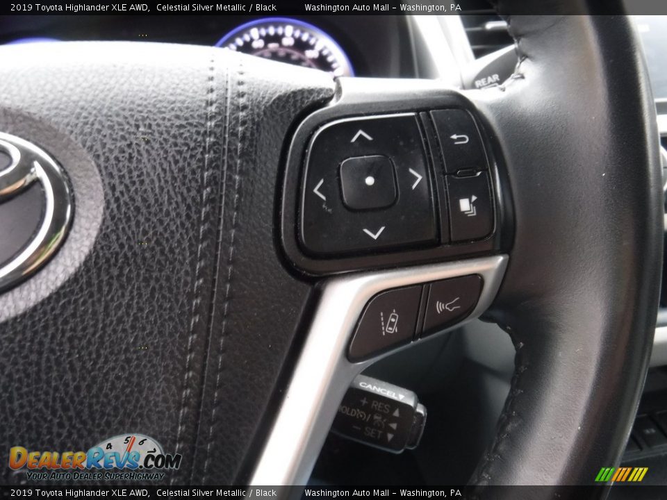 2019 Toyota Highlander XLE AWD Celestial Silver Metallic / Black Photo #10