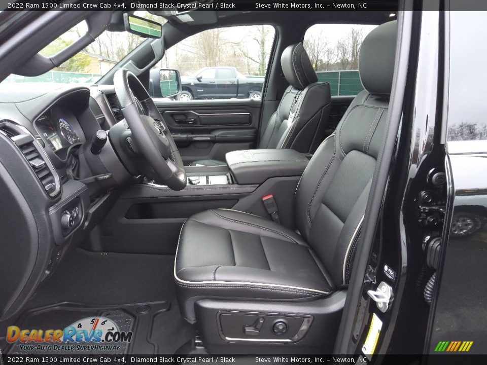 Black Interior - 2022 Ram 1500 Limited Crew Cab 4x4 Photo #13