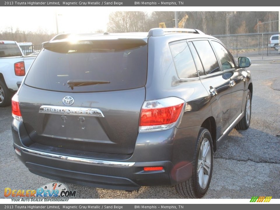 2013 Toyota Highlander Limited Magnetic Gray Metallic / Sand Beige Photo #5