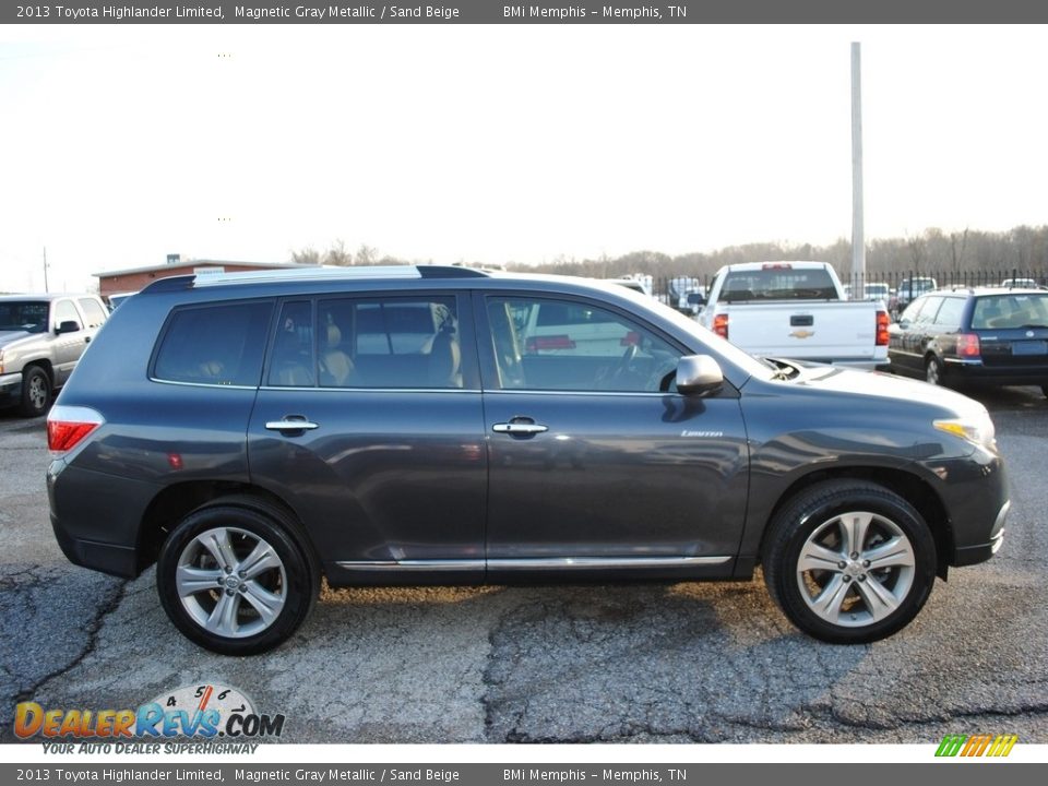 2013 Toyota Highlander Limited Magnetic Gray Metallic / Sand Beige Photo #6