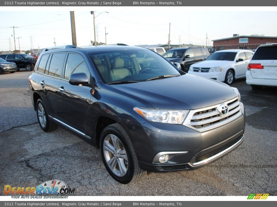 2013 Toyota Highlander Limited Magnetic Gray Metallic / Sand Beige Photo #7