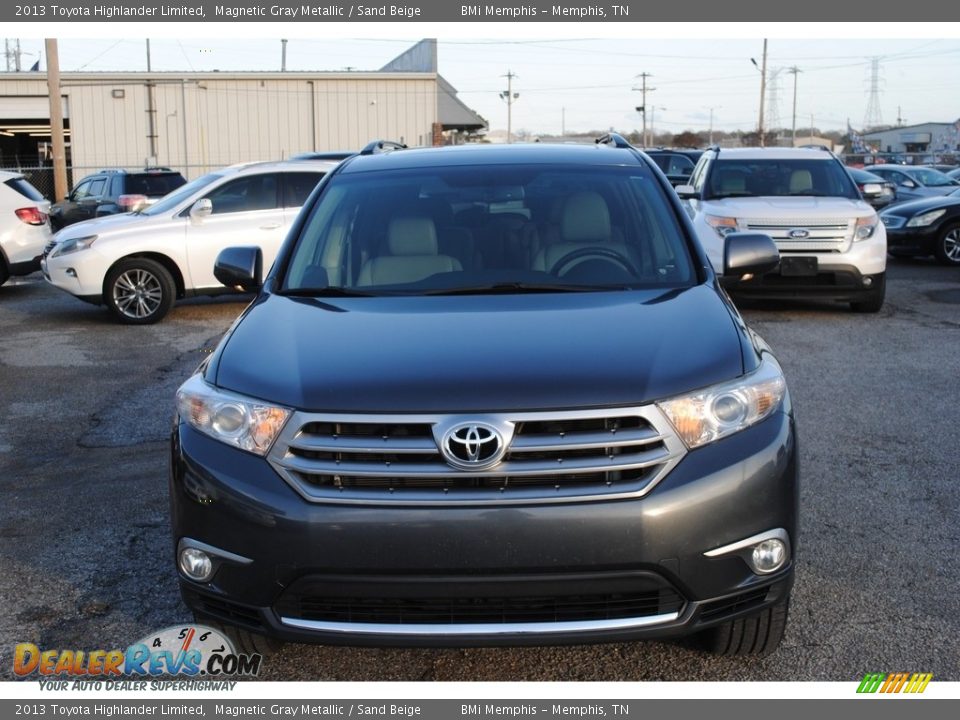 2013 Toyota Highlander Limited Magnetic Gray Metallic / Sand Beige Photo #8