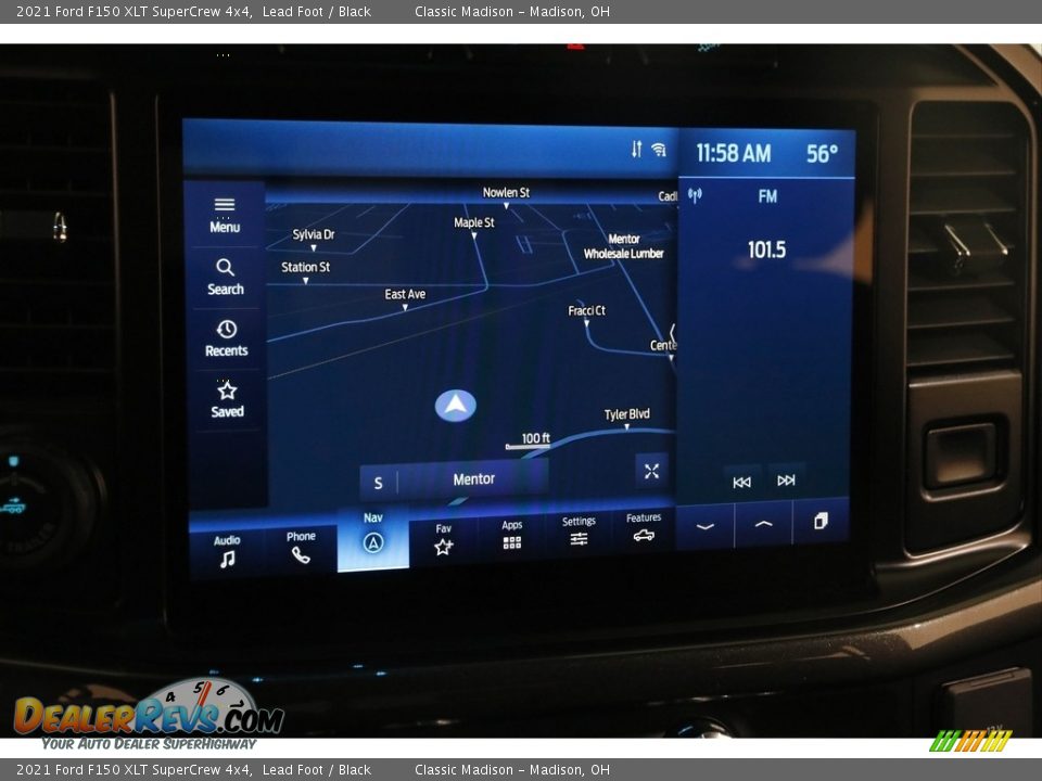 Navigation of 2021 Ford F150 XLT SuperCrew 4x4 Photo #13