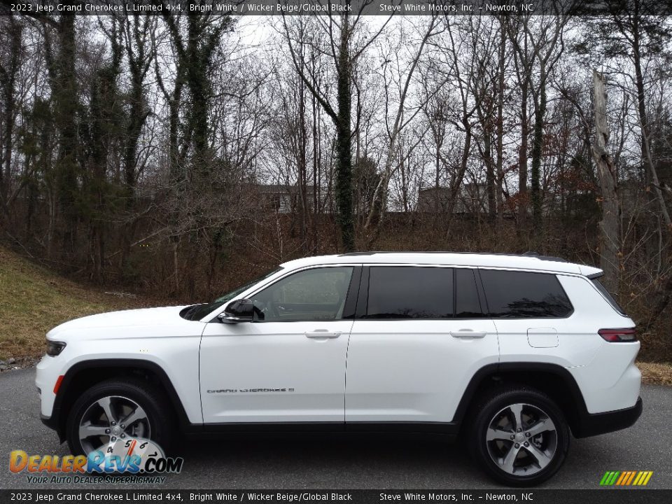 2023 Jeep Grand Cherokee L Limited 4x4 Bright White / Wicker Beige/Global Black Photo #1