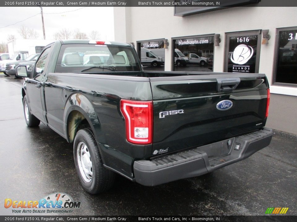 2016 Ford F150 XL Regular Cab Green Gem / Medium Earth Gray Photo #3