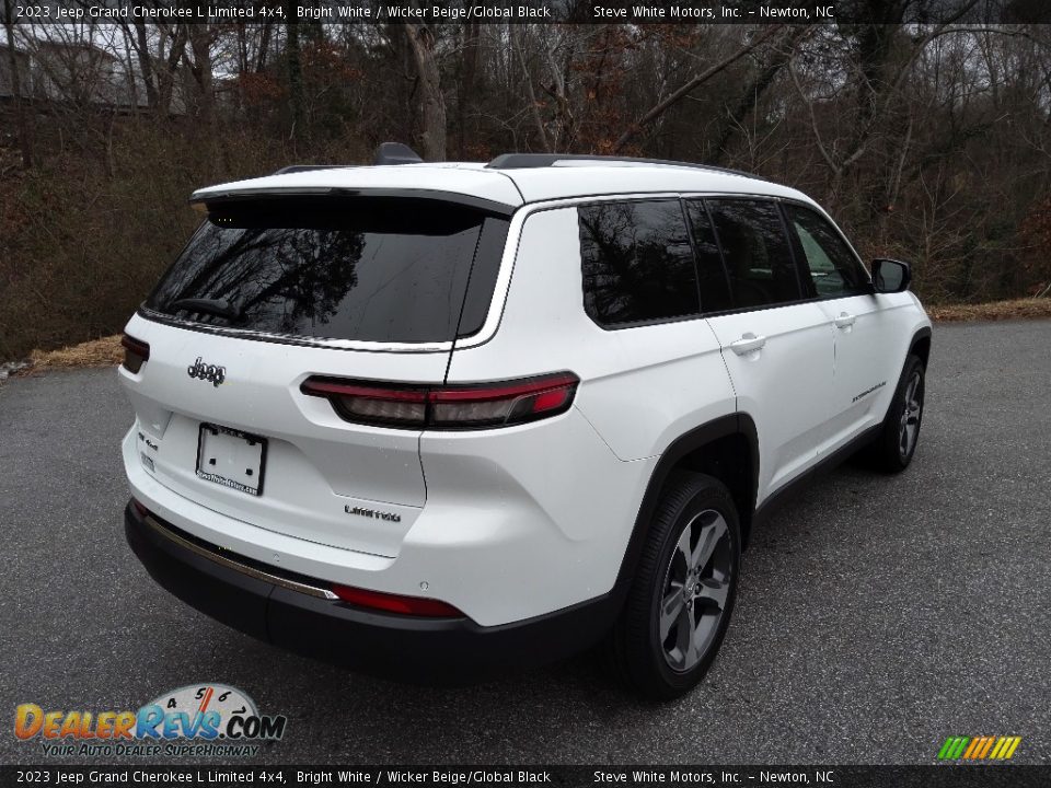 2023 Jeep Grand Cherokee L Limited 4x4 Bright White / Wicker Beige/Global Black Photo #6