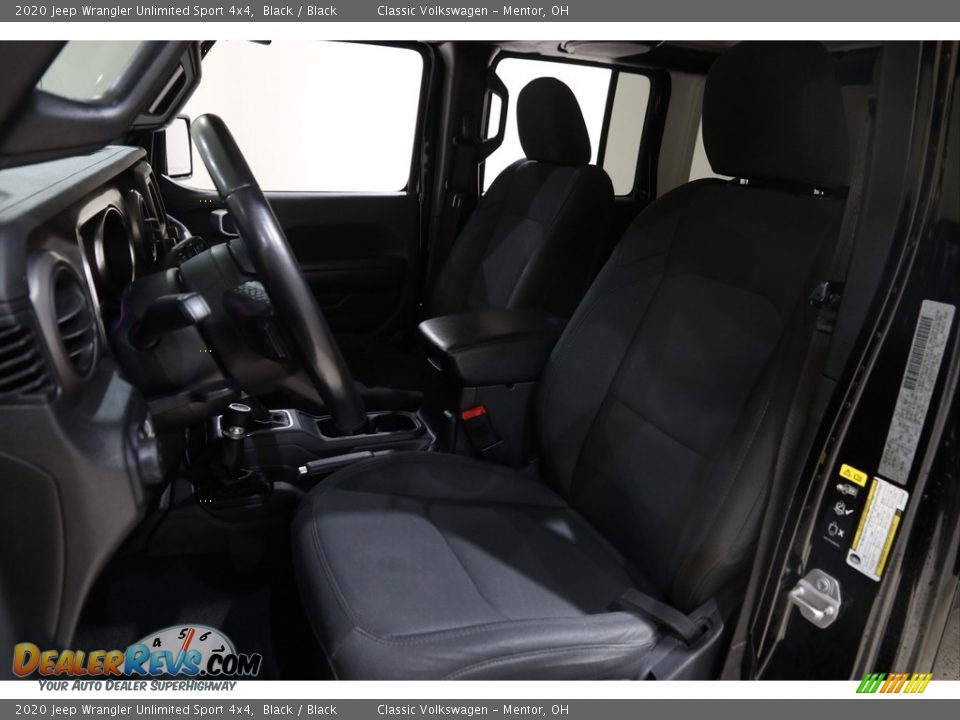 2020 Jeep Wrangler Unlimited Sport 4x4 Black / Black Photo #5