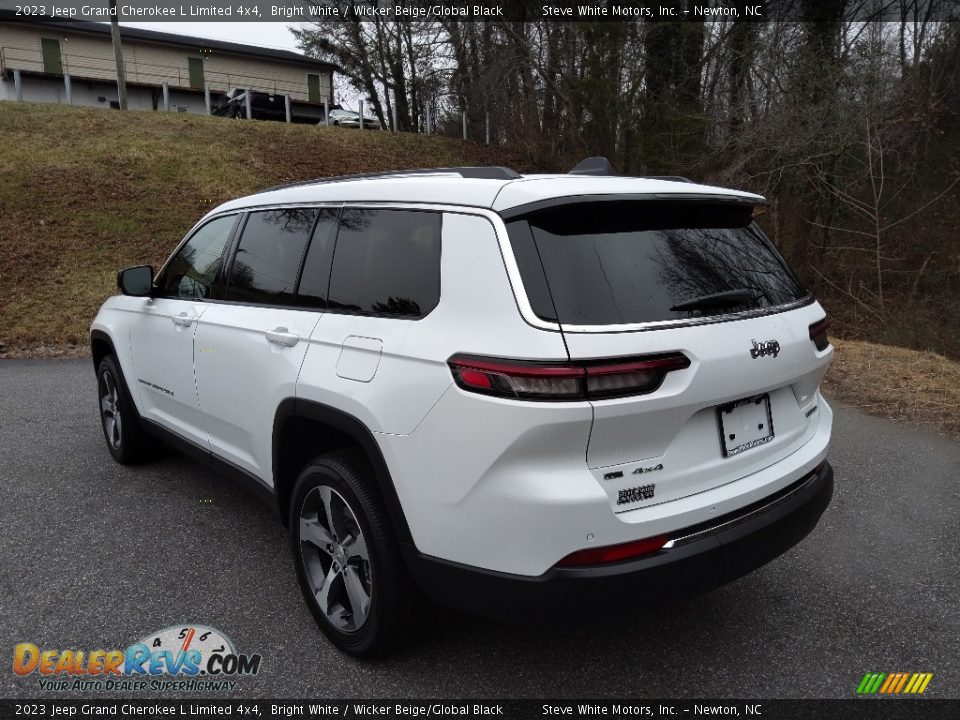 2023 Jeep Grand Cherokee L Limited 4x4 Bright White / Wicker Beige/Global Black Photo #8