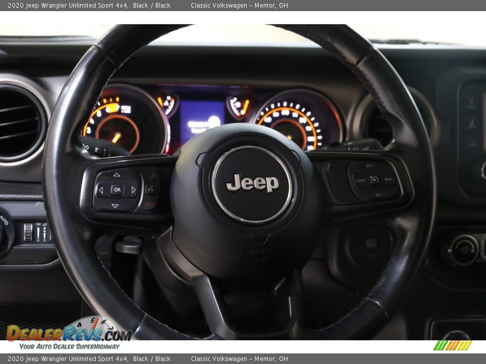 2020 Jeep Wrangler Unlimited Sport 4x4 Black / Black Photo #7