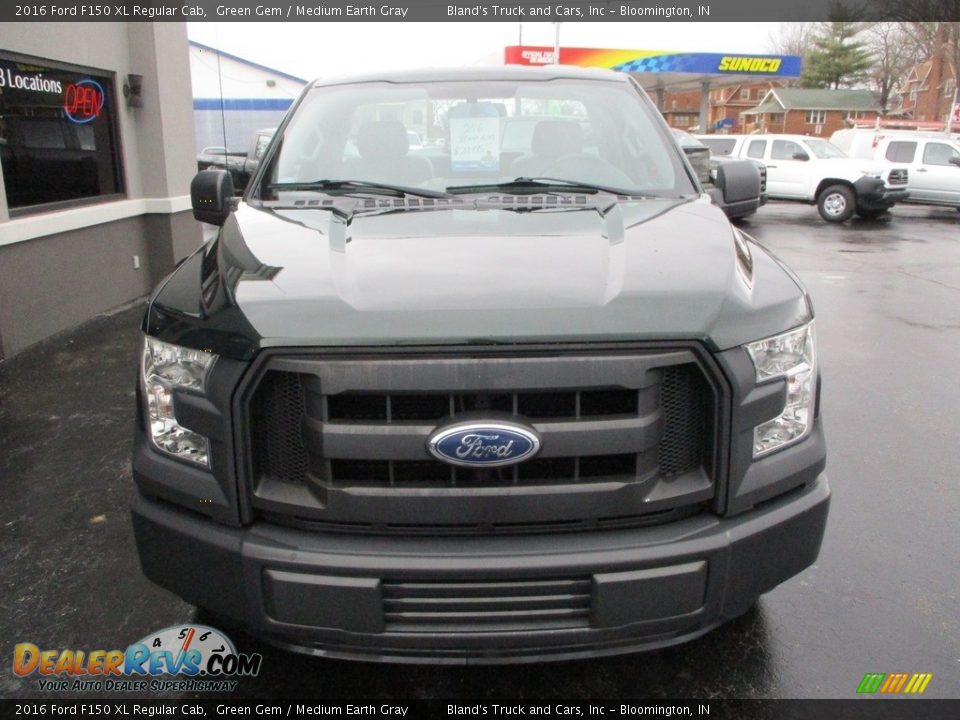 2016 Ford F150 XL Regular Cab Green Gem / Medium Earth Gray Photo #18