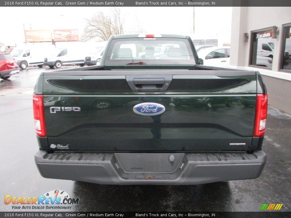 2016 Ford F150 XL Regular Cab Green Gem / Medium Earth Gray Photo #20