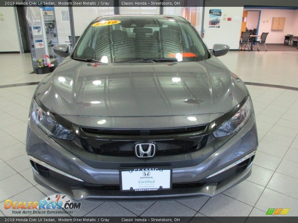 2019 Honda Civic LX Sedan Modern Steel Metallic / Gray Photo #2