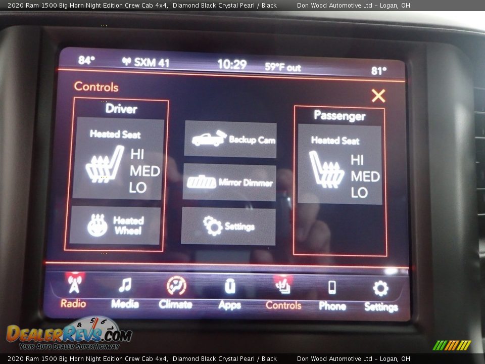 2020 Ram 1500 Big Horn Night Edition Crew Cab 4x4 Diamond Black Crystal Pearl / Black Photo #4