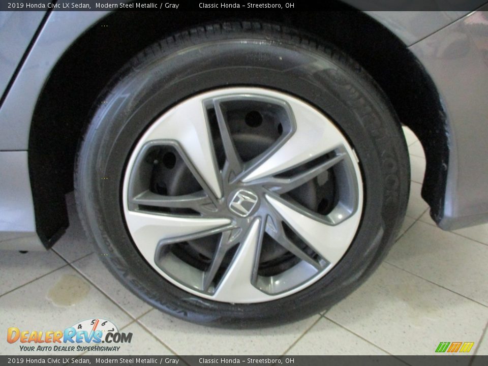 2019 Honda Civic LX Sedan Modern Steel Metallic / Gray Photo #11