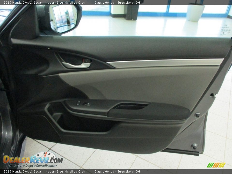 2019 Honda Civic LX Sedan Modern Steel Metallic / Gray Photo #14