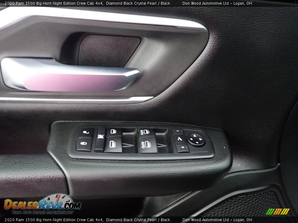 2020 Ram 1500 Big Horn Night Edition Crew Cab 4x4 Diamond Black Crystal Pearl / Black Photo #12