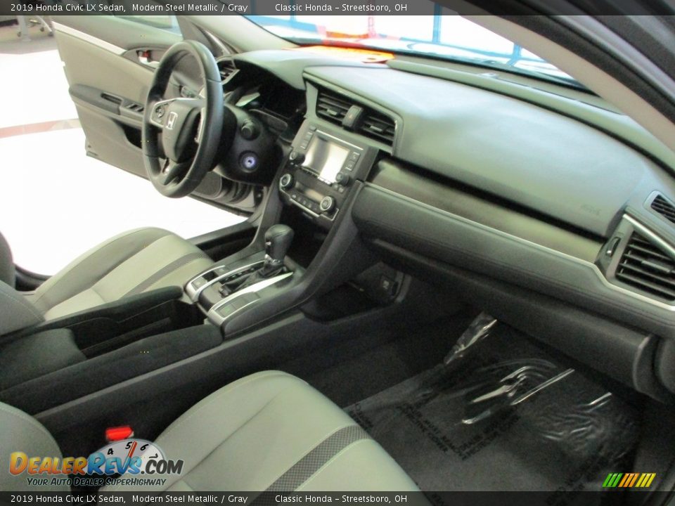 2019 Honda Civic LX Sedan Modern Steel Metallic / Gray Photo #15