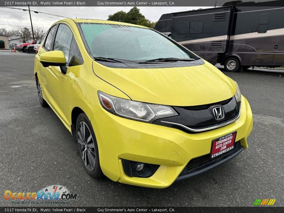 2017 Honda Fit EX Mystic Yellow Pearl / Black Photo #1