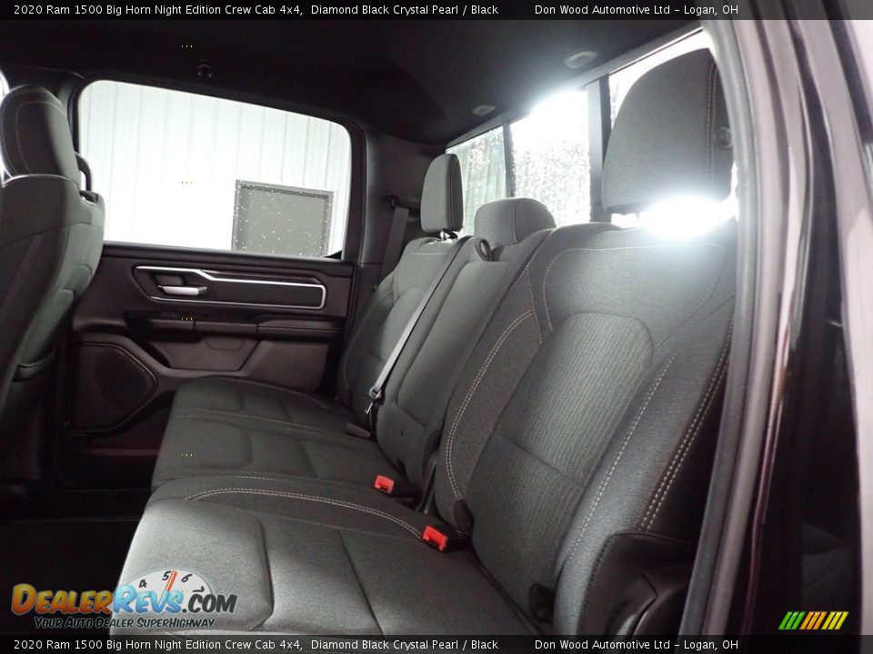 2020 Ram 1500 Big Horn Night Edition Crew Cab 4x4 Diamond Black Crystal Pearl / Black Photo #24