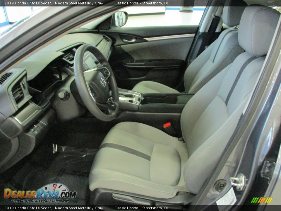 2019 Honda Civic LX Sedan Modern Steel Metallic / Gray Photo #27