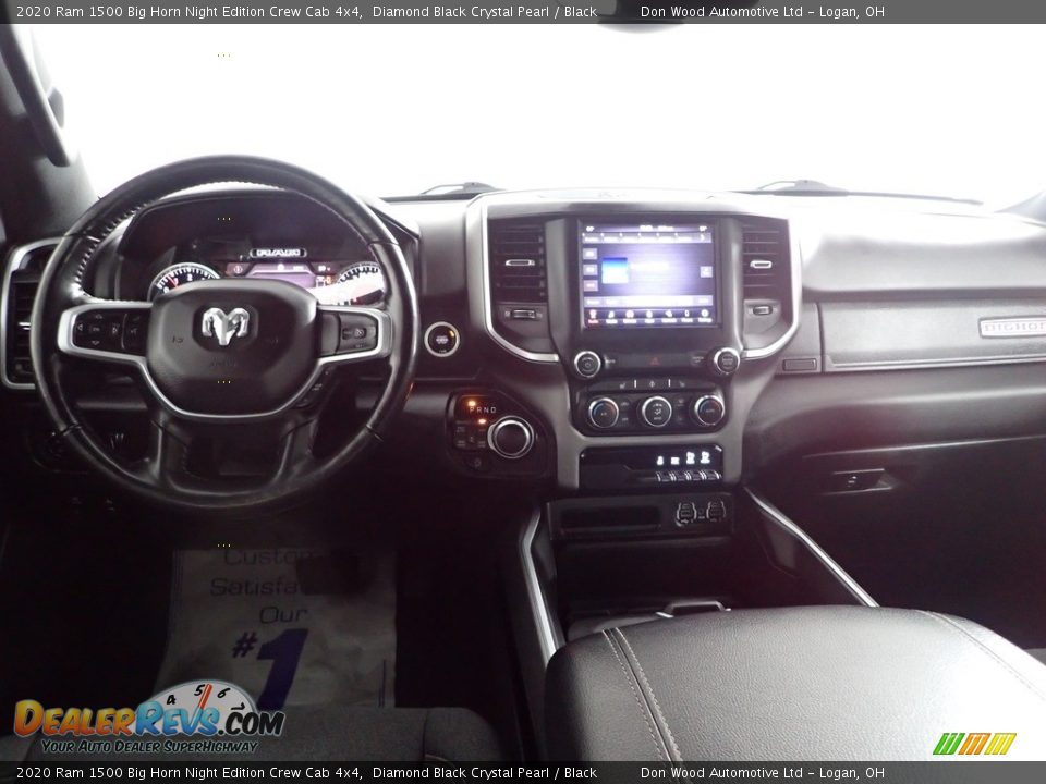 2020 Ram 1500 Big Horn Night Edition Crew Cab 4x4 Diamond Black Crystal Pearl / Black Photo #25