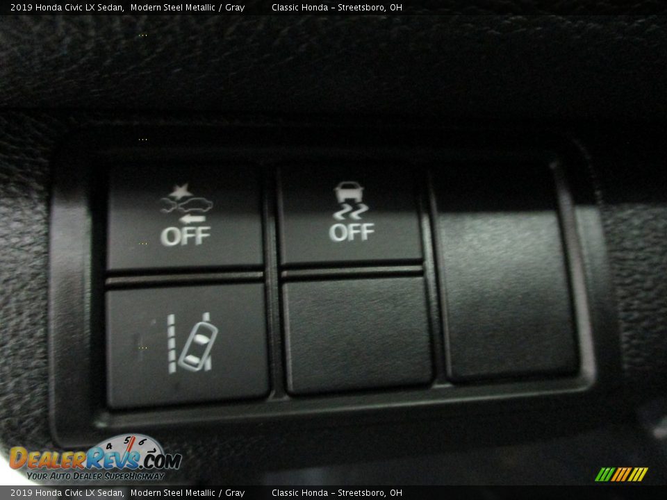 2019 Honda Civic LX Sedan Modern Steel Metallic / Gray Photo #28