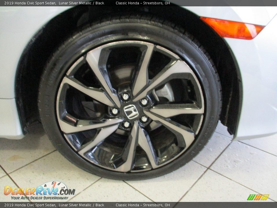 2019 Honda Civic Sport Sedan Lunar Silver Metallic / Black Photo #5