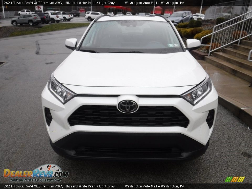 2021 Toyota RAV4 XLE Premium AWD Blizzard White Pearl / Light Gray Photo #10