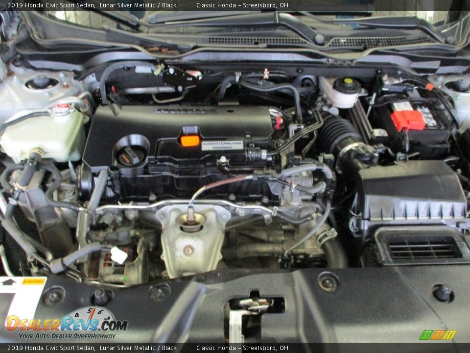 2019 Honda Civic Sport Sedan Lunar Silver Metallic / Black Photo #13