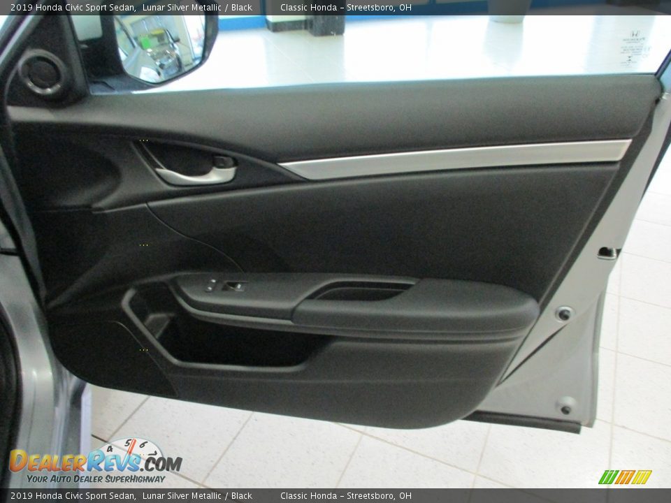 2019 Honda Civic Sport Sedan Lunar Silver Metallic / Black Photo #14