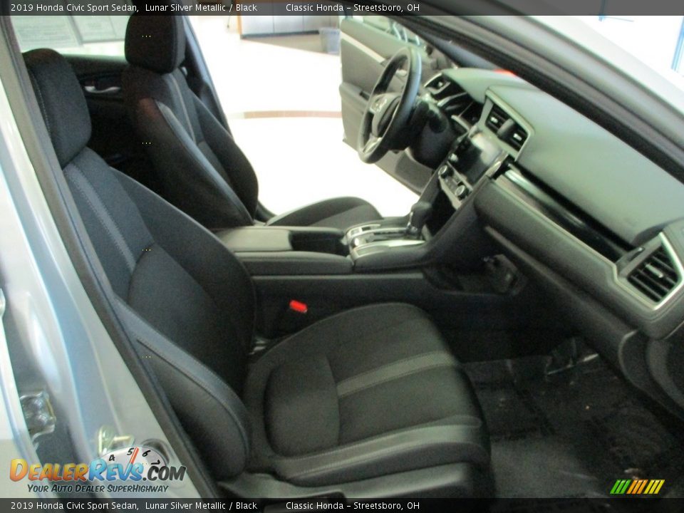 2019 Honda Civic Sport Sedan Lunar Silver Metallic / Black Photo #16