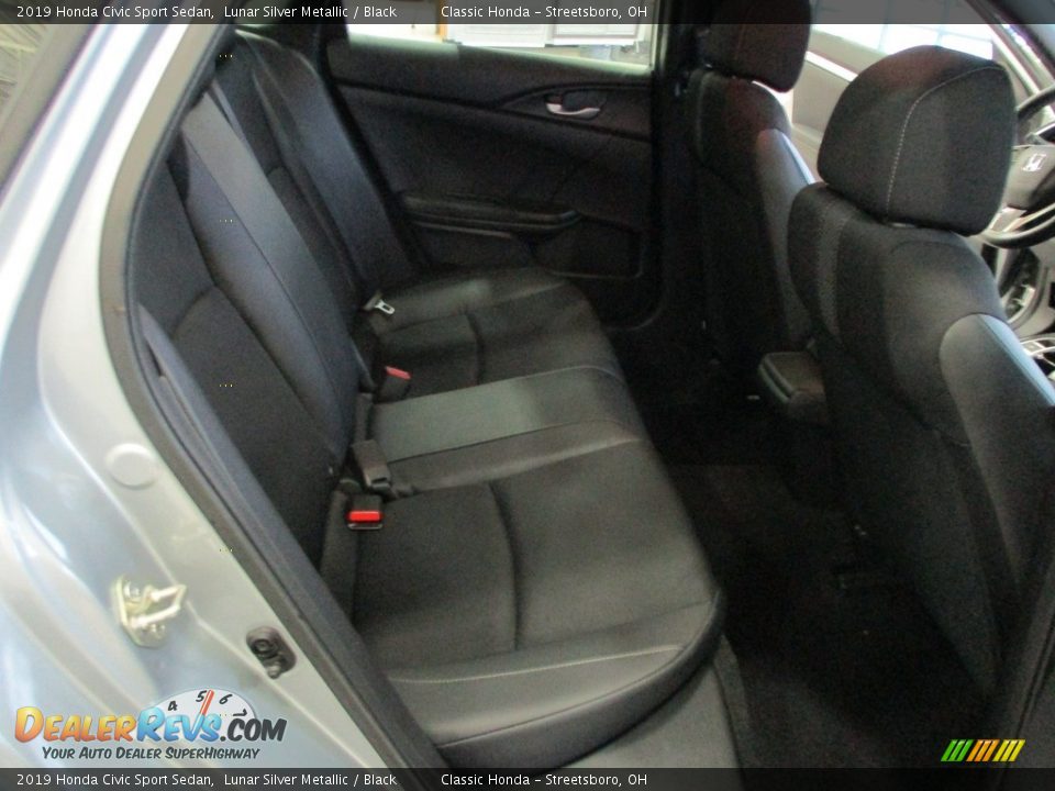 2019 Honda Civic Sport Sedan Lunar Silver Metallic / Black Photo #19