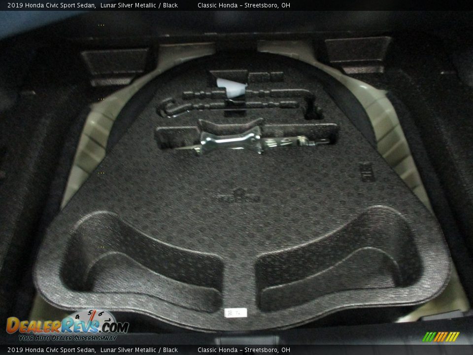 2019 Honda Civic Sport Sedan Lunar Silver Metallic / Black Photo #21