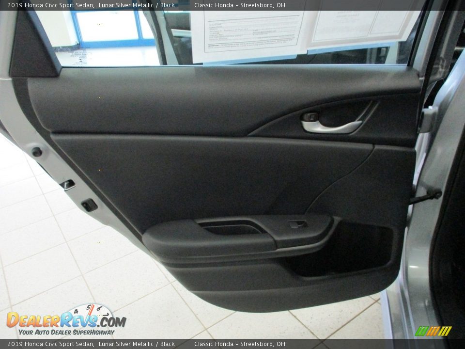 2019 Honda Civic Sport Sedan Lunar Silver Metallic / Black Photo #22