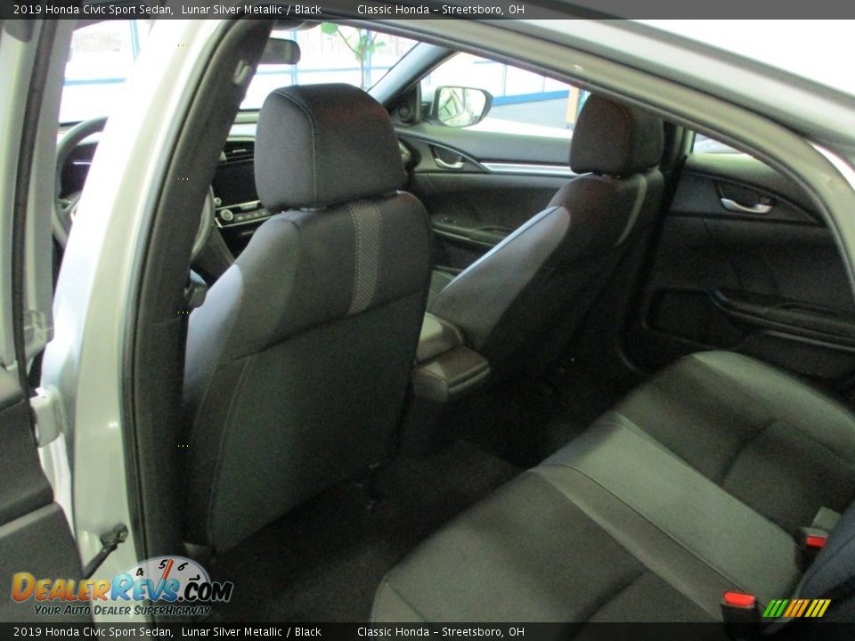 2019 Honda Civic Sport Sedan Lunar Silver Metallic / Black Photo #23