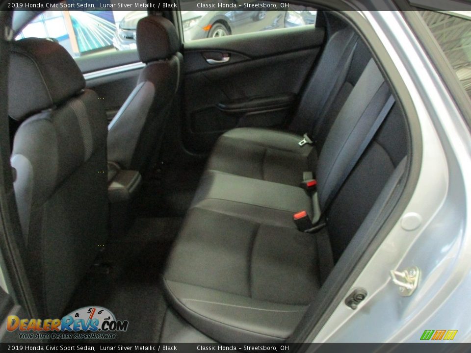 2019 Honda Civic Sport Sedan Lunar Silver Metallic / Black Photo #24