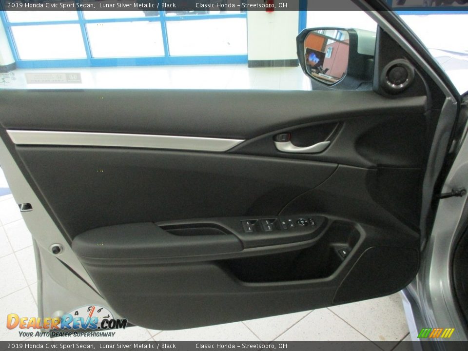 2019 Honda Civic Sport Sedan Lunar Silver Metallic / Black Photo #25