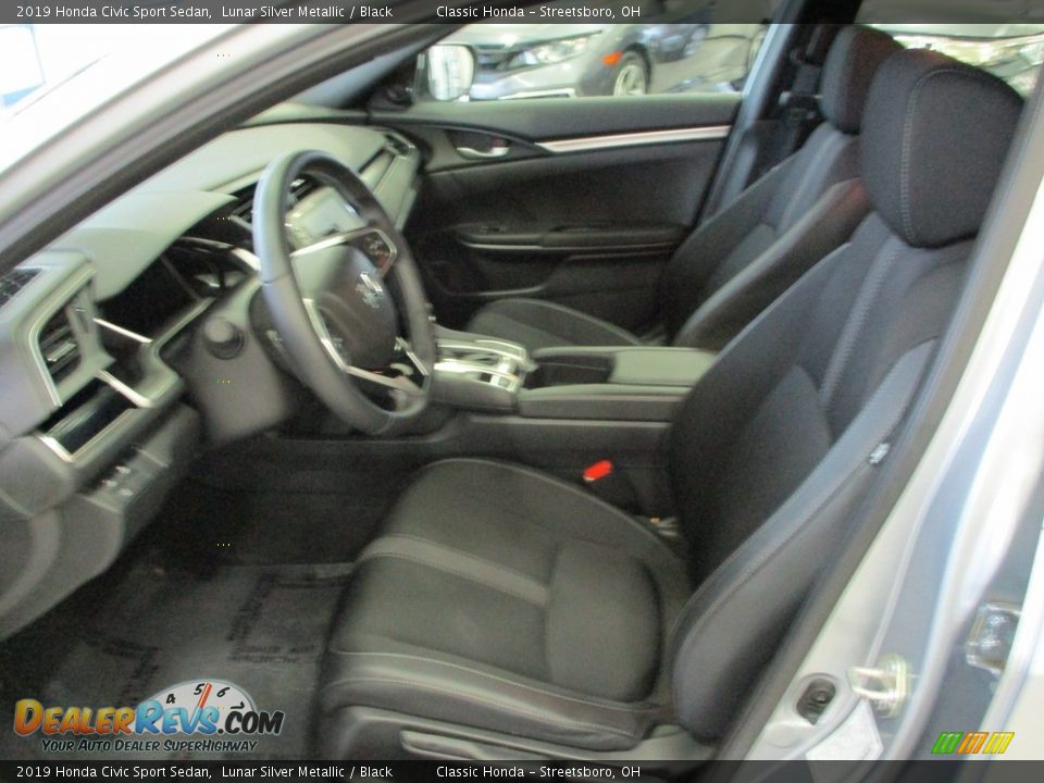 2019 Honda Civic Sport Sedan Lunar Silver Metallic / Black Photo #27